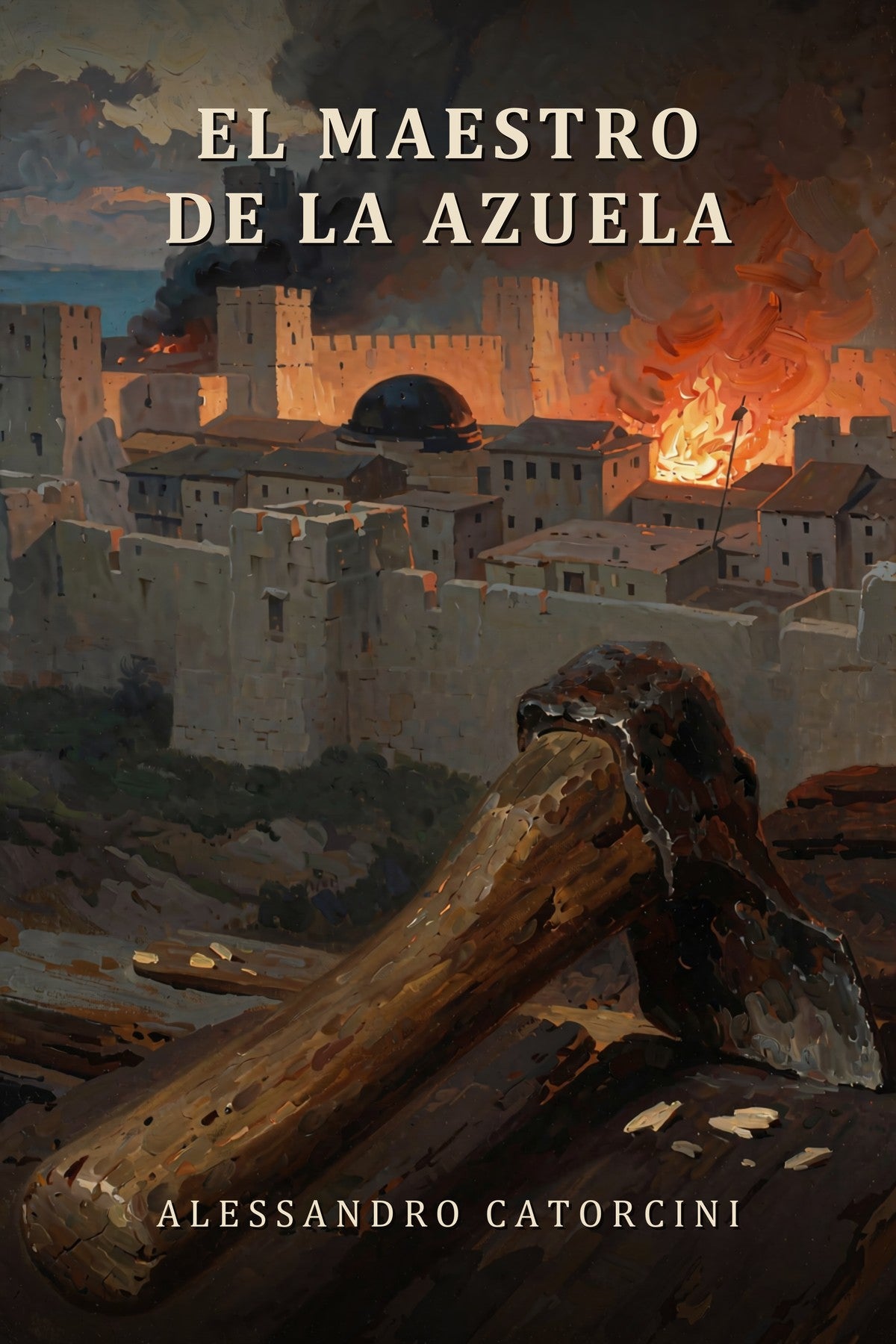 El maestro de la azuela, cubierta del libro de bolsillo